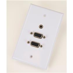 iCAN 2 Ports SVGA (HD14) Female/Female Keystone Faceplate