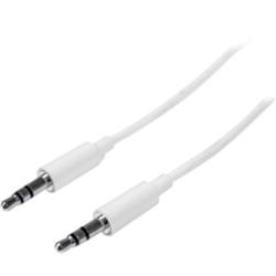 STARTECH White Slim 3.5mm Stereo Audio Cable - 1m