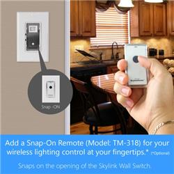 SKYLINK Wireless 3-Way On/Off/Dimmer Kit with Snap-on Cover (SK-7A)