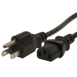 iCAN Heavy Duty External Computer Power Cable/Cord 18AWG, 12 ft.