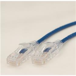 iCAN Super Slim Premium Cat6 Gigabit LAN Patch Cable, Blue, 2ft