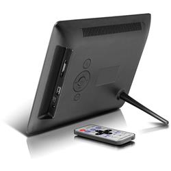 Aluratek ADMPF108F - 8" Digital Photo Frame With 512MB Memory | High-Quality Black Frame | Built-In Speakers | Remote Control |