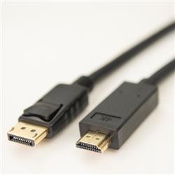 iCAN Premium 28AWG Displayport 1.2 - HDMI 2.0 Ultra HDMI Cable - 15 ft