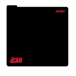 iCAN Gaming Mouse Pad Glossy Finish Fabric + Natural Rubber, Black