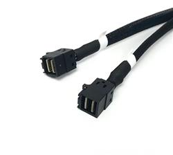 SlimSAS 8i SFF-8654 to 2X Mini SAS SFF-8643 Cable Tri-Mode - 1M