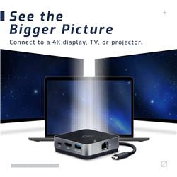 OWC Portable dock with 1Gb/s Ethernet and integrated c