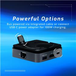 OWC Portable dock with 1Gb/s Ethernet and integrated c