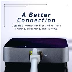 OWC Portable dock with 1Gb/s Ethernet and integrated c
