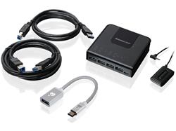 IOGEAR 4X2 USB 3.0 PERPHERAL SHARING SWITCH WITH USB-C ADAPTER