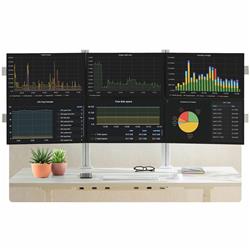 Support de bureau STARTECH pour six écrans avec barre transversale
