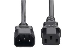 StarTech.com 1ft (0.3m) Power Extension Cord