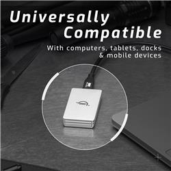 SSD portable, robuste et de petite taille, alimenté par bus, 2 To, NVM