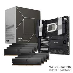 AMD Ryzen Threadripper 9960X CPU + ASUS PRO WS TRX50-SAGE WIFI A Motherboard + TEAMGROUP 128GB (4x32GB) 6000MHz CL30 ECC