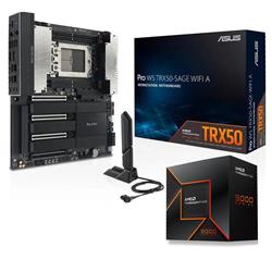 AMD Ryzen Threadripper 9960X CPU + ASUS PRO WS TRX50-SAGE WIFI A Workstation Motherboard