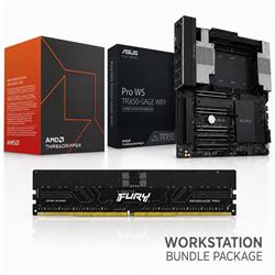 AMD Ryzen Threadripper 7980X CPU + ASUS PRO WS TRX50-SAGE WIFI A Motherboard + Kingston FURY Renegade Pro 128GB (4x32GB)