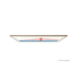 SAMSUNG 50" "The Frame" Customizable Basic Bezel - Teak