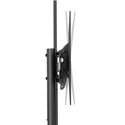 Brateck Versatile & Compact Steel TV Cart (Black)