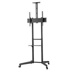 Brateck Versatile & Compact Steel TV Cart (Black)