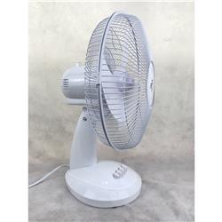 FUSION 12" Table Fan - White