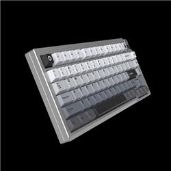 Luminkey 75V2 Tri-Mode 75% Full 6063 Aluminum Keyboard, Aurora Silver