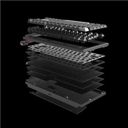 Luminkey 75V2 Tri-Mode 75% Full 6063 Aluminum Keyboard,  Dead Space Gr