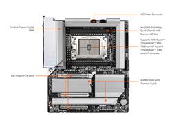 Carte mère GIGABYTE TRX50 AERO D sTR5 AMD TRX50 EATX