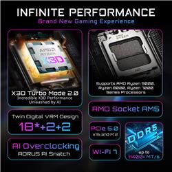 GIGABYTE X870 AORUS INFINITY AMD AM5 E-ATX Motherboard