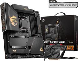 MSI MEG X670E ACE AM5 AMD X670 SATA 6Gb/s E-ATX AMD Ryzen™ 7000 Series Motherboards, DDR5, Wi-Fi 6E, 10G Super LAN + 2.5G LAN, PCIe 5.0 M.2 slots,  HD Audio with Audio Boost.