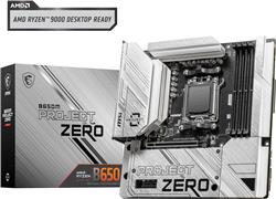 MSI B650M PROJECT ZERO, AMD mATX AM5, prend en charge le processeur de