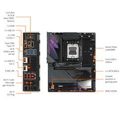 GIGABYTE X870E AORUS MASTER AMD AM5 LGA 1718 Motherboard, ATX, DDR5