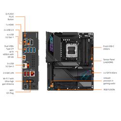 GIGABYTE X870E AORUS PRO AMD AM5 LGA 1718 Motherboard, ATX, DDR5