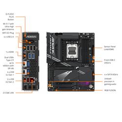 Carte mère GIGABYTE X870 AORUS ELITE WIFI7 AMD AM5 LGA 1718, ATX(Open Box)