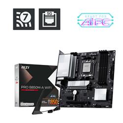MSI PRO B850M-A WIFI AMD B850 AM5 DDR5 Micro ATX 2x M.2 Wi-Fi 7 Motherboard