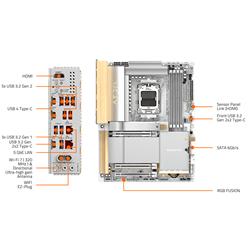GIGABYTE X870E AERO X3D WOOD AMD AM5 LGA 1718 Motherboard