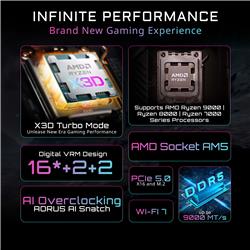 GIGABYTE X870 AORUS STEALTH AMD AM5 ATX Motherboard