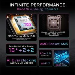 GIGABYTE X870 AORUS ELITE X3D ICE AMD AM5 ATX Motherboard