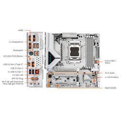 GIGABYTE B850M EAGLE WIFI6E ICE AMD AM5 mATX Motherboard