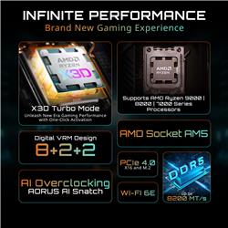 GIGABYTE B840M GAMING PLUS WIFI6E AMD AM5 Micro ATX Motherboard