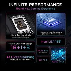 GIGABYTE Z890 AORUS ELITE DUO X Intel LGA 1851 ATXMotherboard