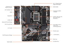 (Open Box) GIGABYTE B760 GAMING X AX LGA 1700 Intel B760 ATX Motherboard with DDR5, M.2, PCIe 4.0, USB 3.2 Gen2X2 Type-C, AM...