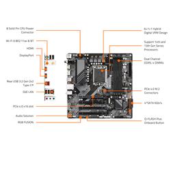 Carte mère GIGABYTE B760M C V2 LGA 1700 Intel B760 M-ATX avec DDR5