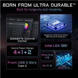 GIGABYTE H810M GAMING WIFI6 GEN 5 Intel LGA 1851 Micro ATX Carte mère