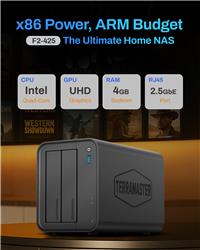 TerraMaster F2-425 2-Bay NAS (Diskless)