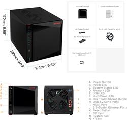 Asustor AS5404T 4 Bay NAS Storage (Diskless)