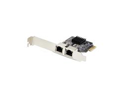 STARTECH 2-PORT GIGABIT PCIE NETWORK ADAPTER CARD, 10/100/1000MBPS PCI EXPRESS NIC, DUAL REALTEK RTL8111H, WORKS WITH WINDOWS A