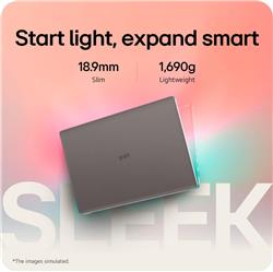 LG Gram Book 15.6" Intel i5-1334U 16GB 512GB Win11H(Open Box)