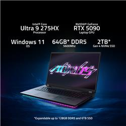 Gigabyte AORUS MASTER 18 Ultra 9-275HX RTX 5090 64 Go 2 To WIN11H