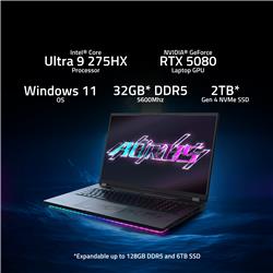 Gigabyte AORUS MASTER 18" Ultra 9-275HX RTX 5080 32GB 2TB WIN11H