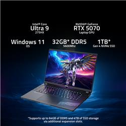 Gigabyte AORUS ELITE 16 po Ultra 9-275HX RTX 5070 32 Go 1 To Win11H