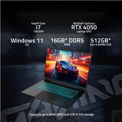 Gigabyte A16 16" Intel i7-13620H GeForce RTX 4050 16GB 512GB Win11H
